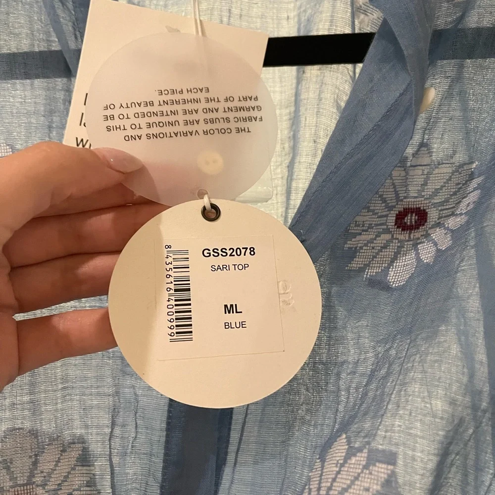 Gimaguas Sari top- RARE & NWT - Picture 4 of 5